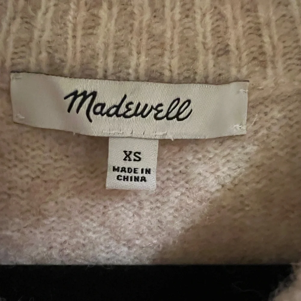 Madewell Cedarbrook Pullover Sweater in Colorblock- Size XS